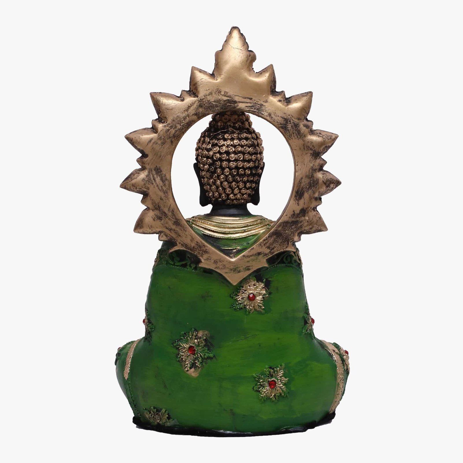 Polyresin Green Chakkra Buddha Large Figurine Showpiece Table Decor - Image 5