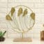 Metal & Wood Multicolor Tucker Four Leafs Showpiece Table Decor