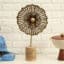 Flower Showpiece Table Decor - Sorn Rays Metal Wood Design