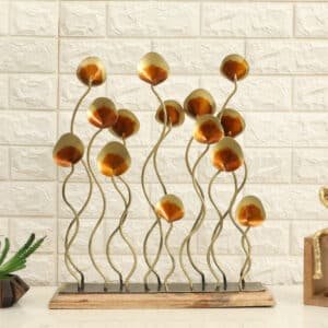Metal & Wood Multicolor Dreamweaver Abstract Showpiece Table Decor