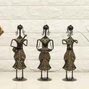 Musician Dolls Showpiece Set Metal Multicolor Eiko Table Decor
