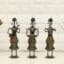 Musician Dolls Showpiece Set Metal Multicolor Eiko Table Decor