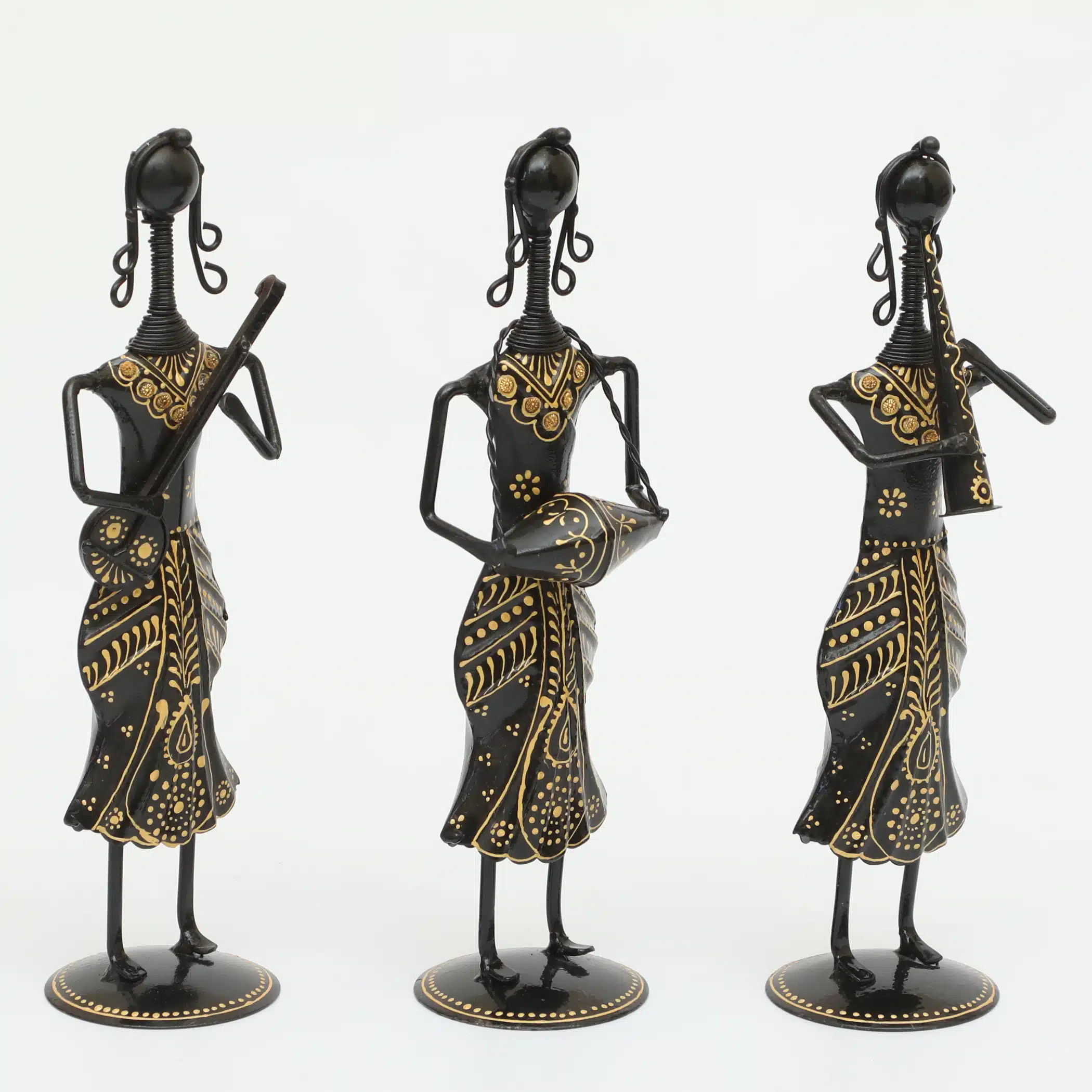 Handcrafted Musician Dolls Showpiece Set of 3 | Eiko Table Decor - Image 5