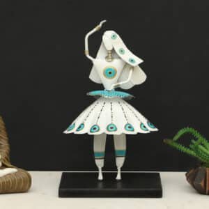 Metal & MDF Multicolor Yoko Dancing Doll/3 Showpiece Table Decor
