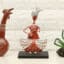 Sitar Musician Showpiece | Akemi Handpainted Table Decor