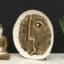 Metal & Ceramic Multicolor Elara Abstarct Face Big Showpiece Table Decor