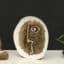Metal & Ceramic Multicolor Elara Abstarct Face Small Showpiece Table Decor