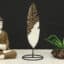 Metal & Ceramic Cyrus Palm Leaf Big Showpiece Table Decor