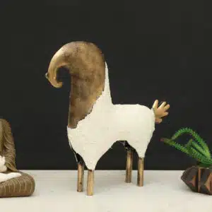 Metal & Ceramic Gelina Horse Small Showpiece Table Decor