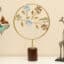 Metal & Wood Multicolor Iria Flower Showpiece Table Decor