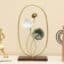 Metal & Wood Multicolor Lena Flower Showpiece Table Decor