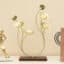 Metal & Wood Multicolor Aldan Showpiece Table Decor