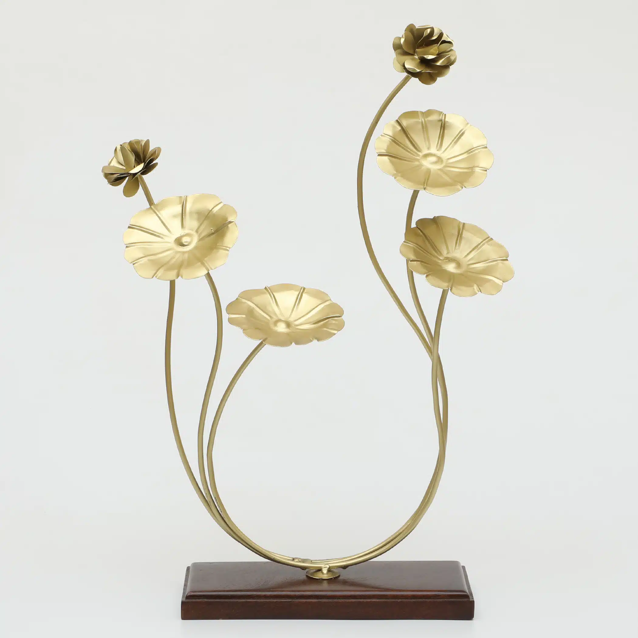 Metal & Wood Multicolor Aldan Showpiece Table Decor - Image 2