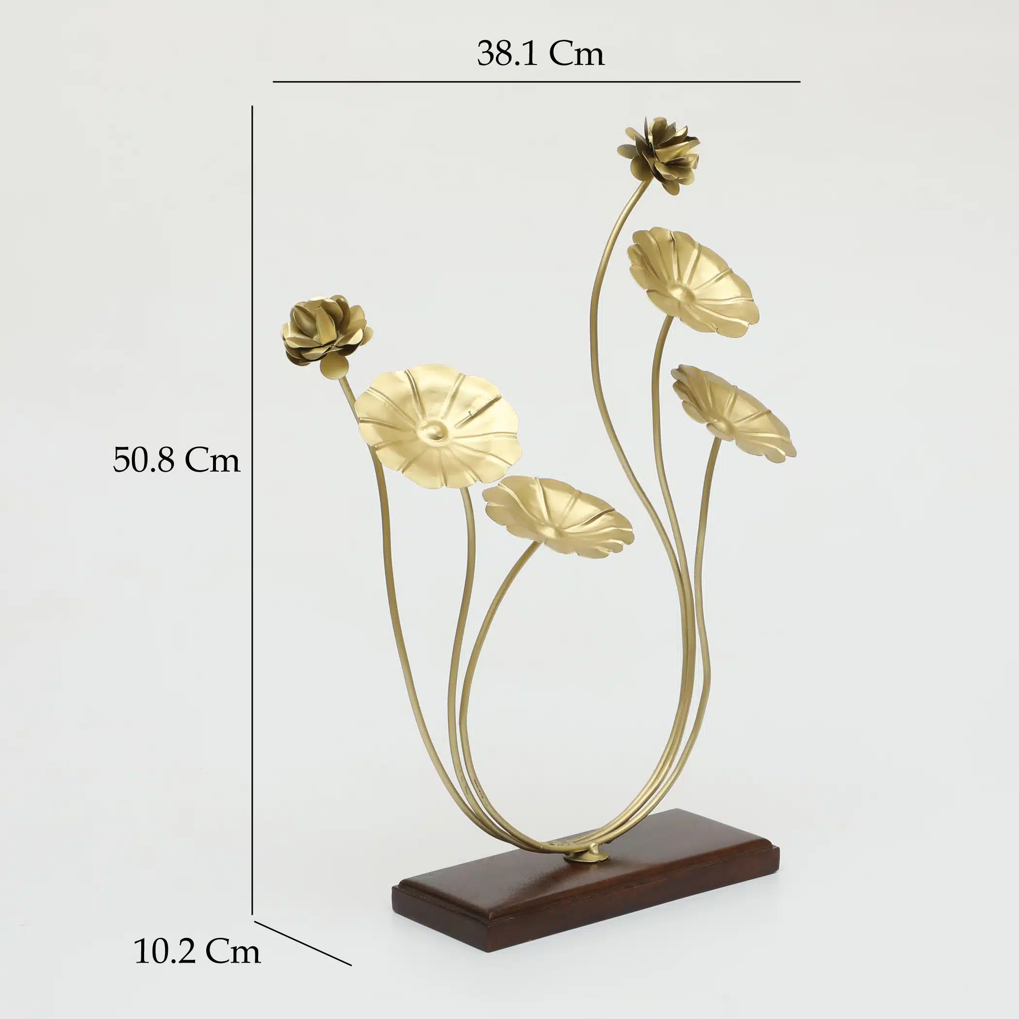 Metal & Wood Multicolor Aldan Showpiece Table Decor - Image 3