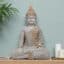 Polyresin Mud Colour Nag Samadhi Buddha Figurine Showpiece Table Decor