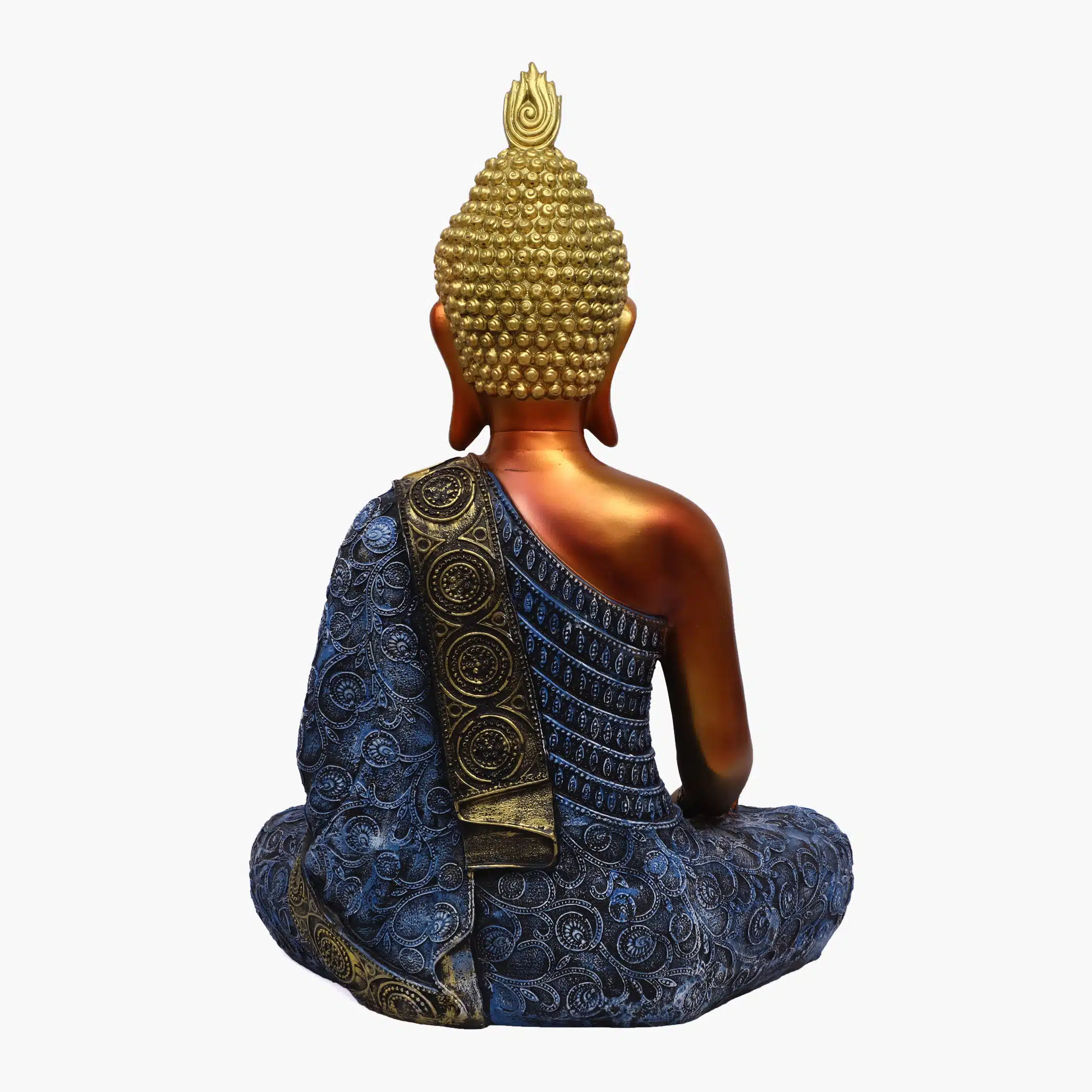 Polyresin Copper Nag Samadhi Buddha Figurine Showpiece Table Decor - Image 5
