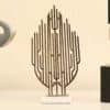 Gold Metal & Marble Elisa Abstract Big Table Decor Showpiece