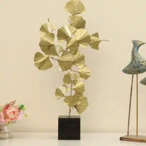 Ginko Showpiece - Vida Bunch Gold Metal MDF Table Decor