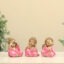 Pink Monk Buddha Idol – Stella Polyresin Showpiece Set
