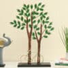 Tree Showpiece - Advik Metal MDF Multicolor Table Decor