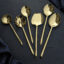 Vedas Stainless Steel Gold Serving Set of 6