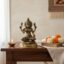 Vedas Brass Laxmi Big Idol & Figurine Showpiece