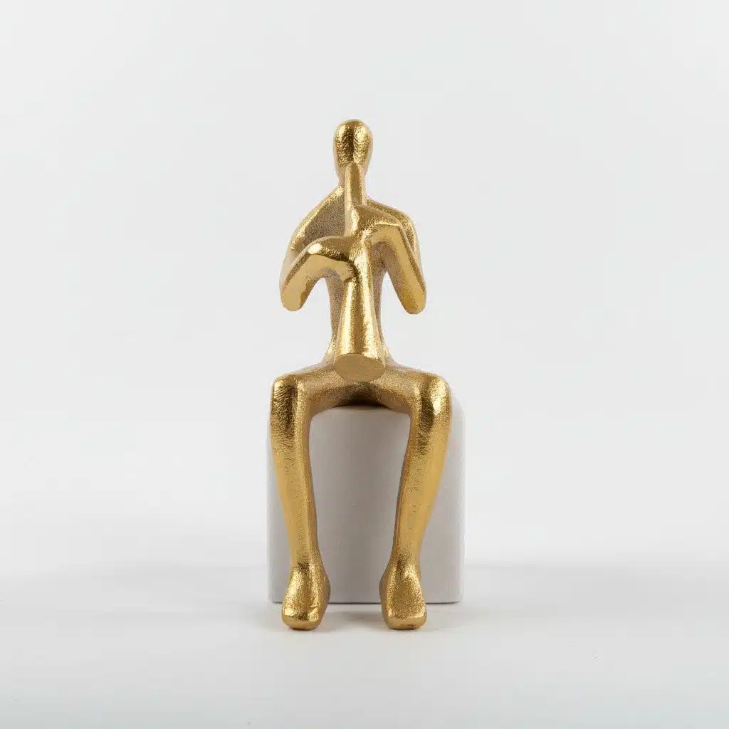 Vedas Alu Gold Trumpet Musician Figurine Showpiece Table Decor - Image 4