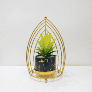 Multicolor Metal Artificial Bonsai Cage Table Decor Showpiece