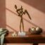 Vedas Alu Gold Couple Figurine Showpiece Table Decor