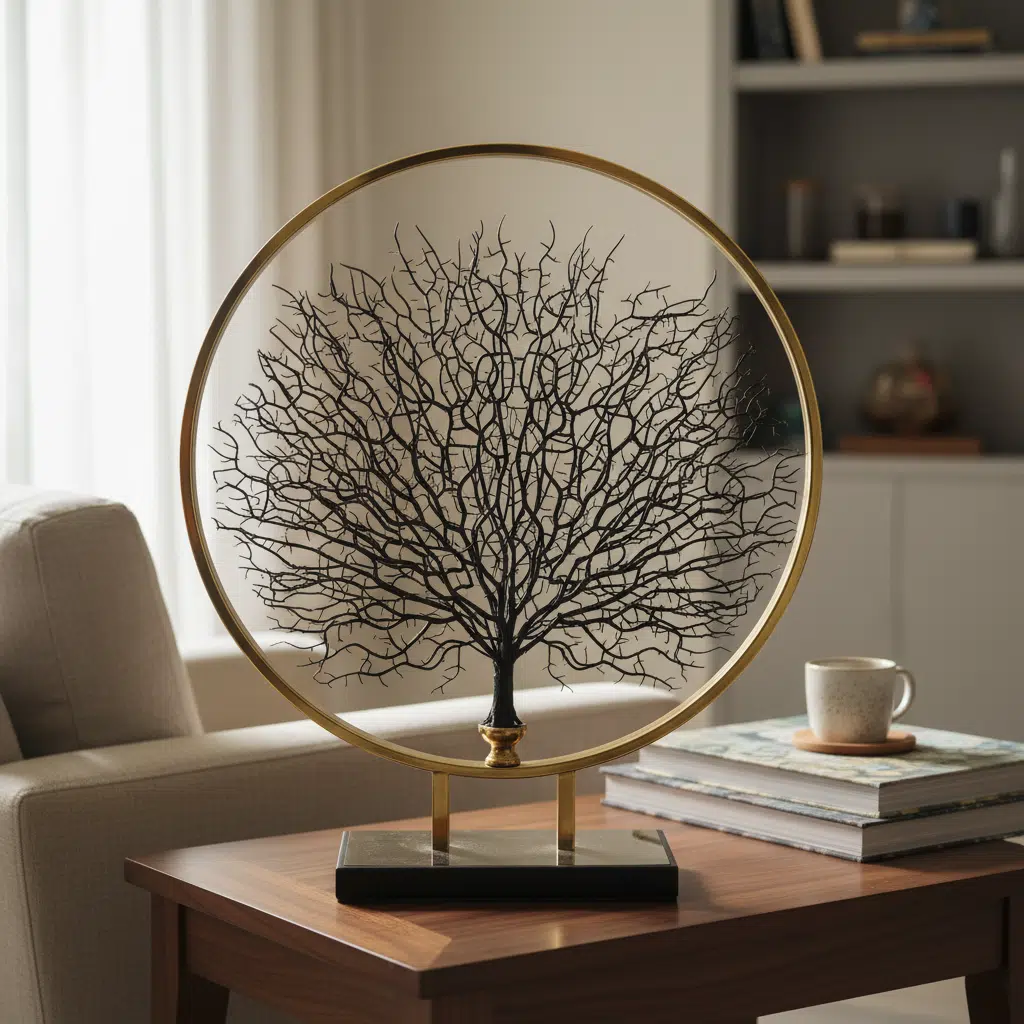 Multicolor Metal Table Forest Large Table Decor Showpiece - Image 2