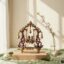 Vedas Brass Radha Krishna Jhula with Stonework Idol & Figurine Showpiece