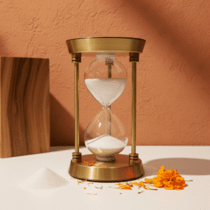 Multicolor Metal Timeless Clock Table Decor Showpiece