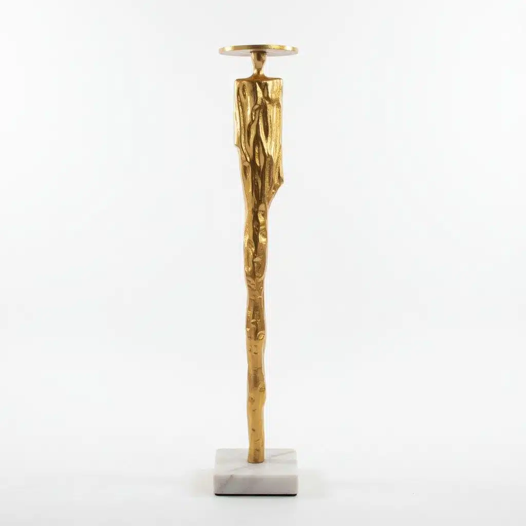 Vedas Alu Gold Abstract Man with Hat Small Figurine Showpiece Table Decor - Image 4