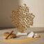 Vedas Alu Gold Tree Small Figurine Showpiece Table Decor