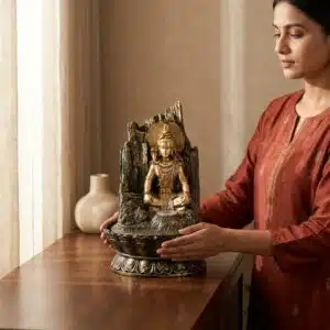 Shiva Water Fountain Indoor for Home Decor | Tabletop Meditation Fountain with Flowing Water | Lord Shiva Idol Decorative Showpiece for Living Room, Office & Gifting