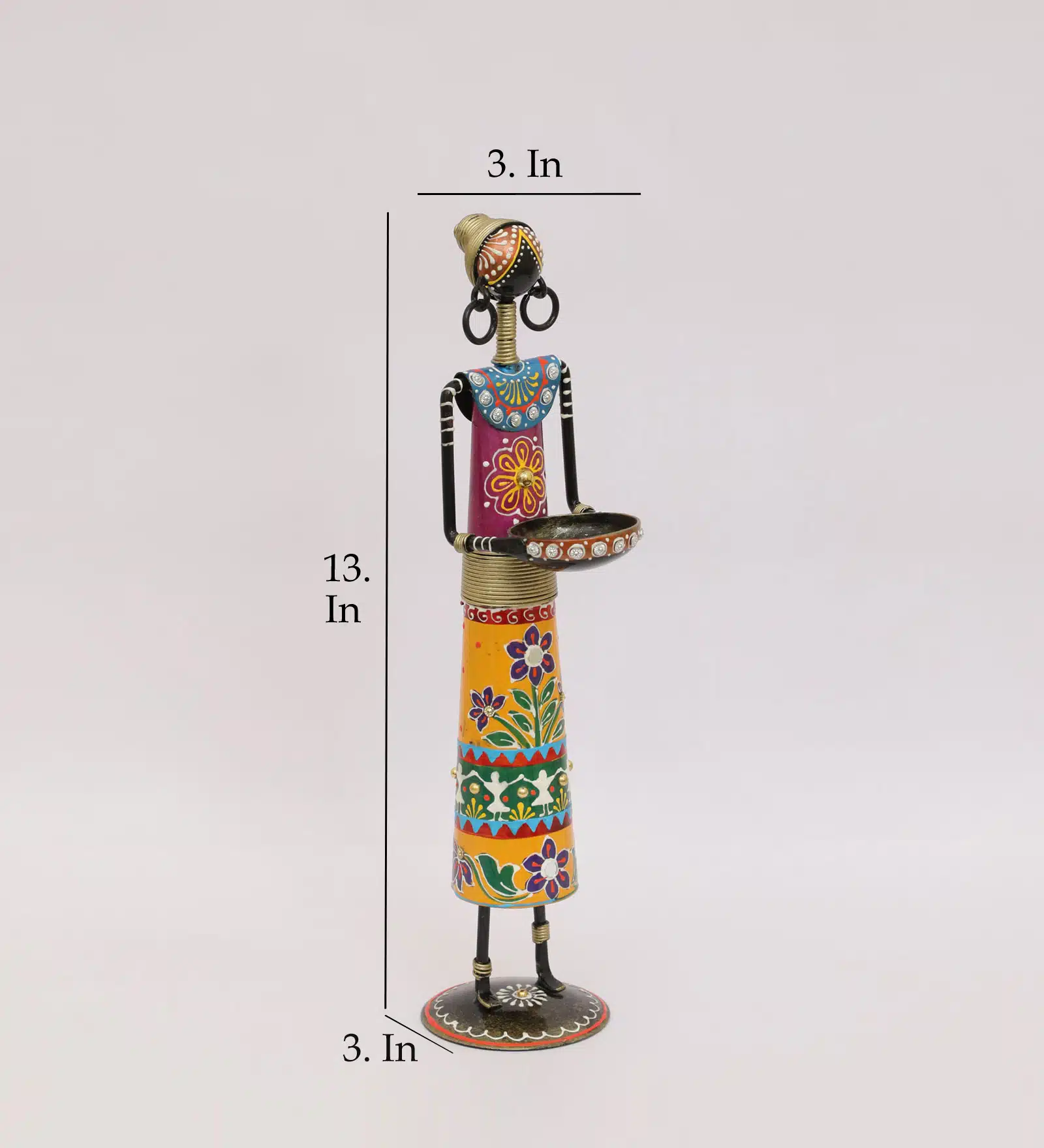 Metal Multicolor Akiro Designer/3 Showpiece Table Decor - Image 3