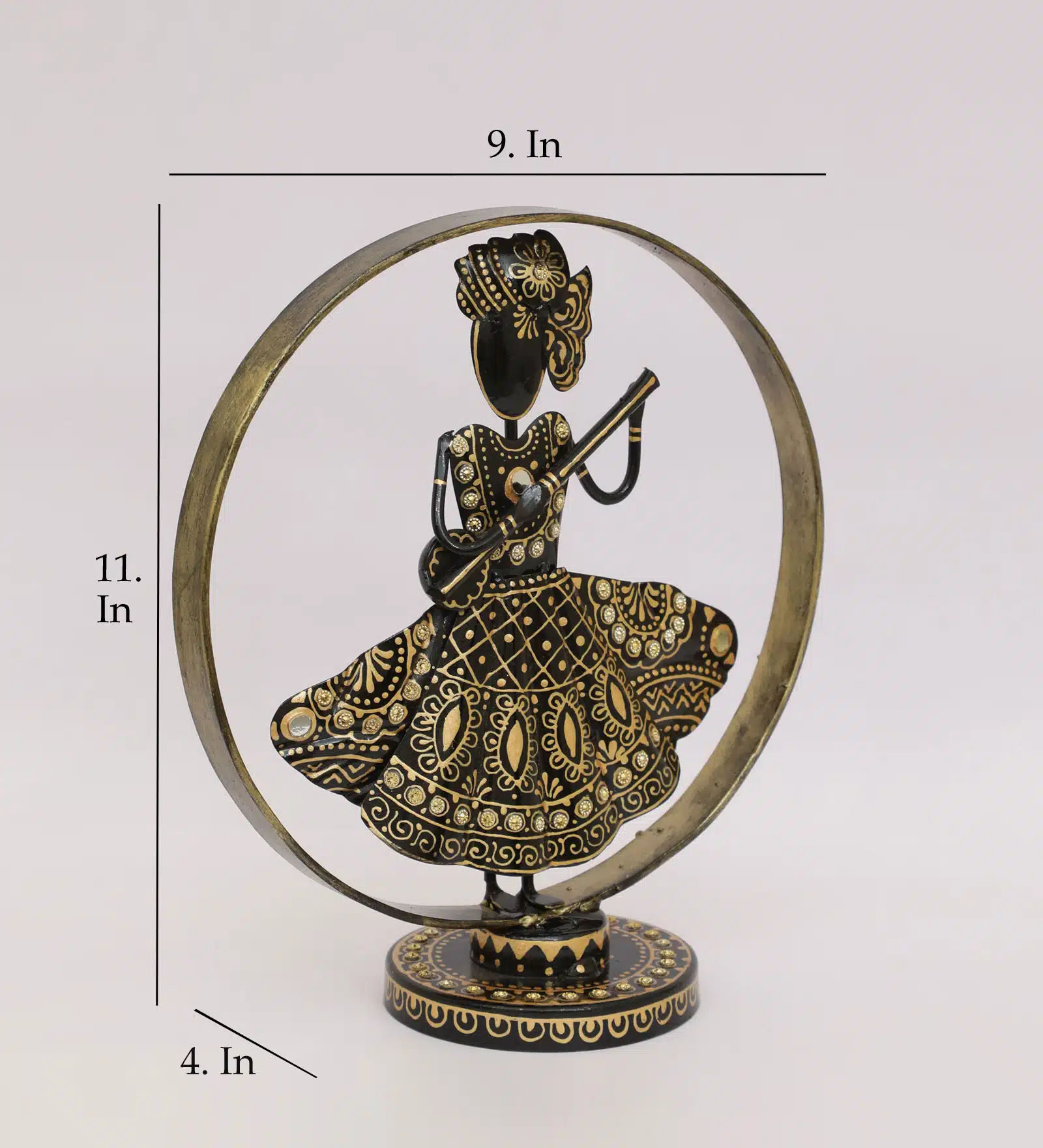 Traditional Sitar Player Showpiece | Anushree Table Decor Figurine - Image 4
