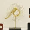 Metal & MDF Gold Atlas Peacock Showpiece Table Decor