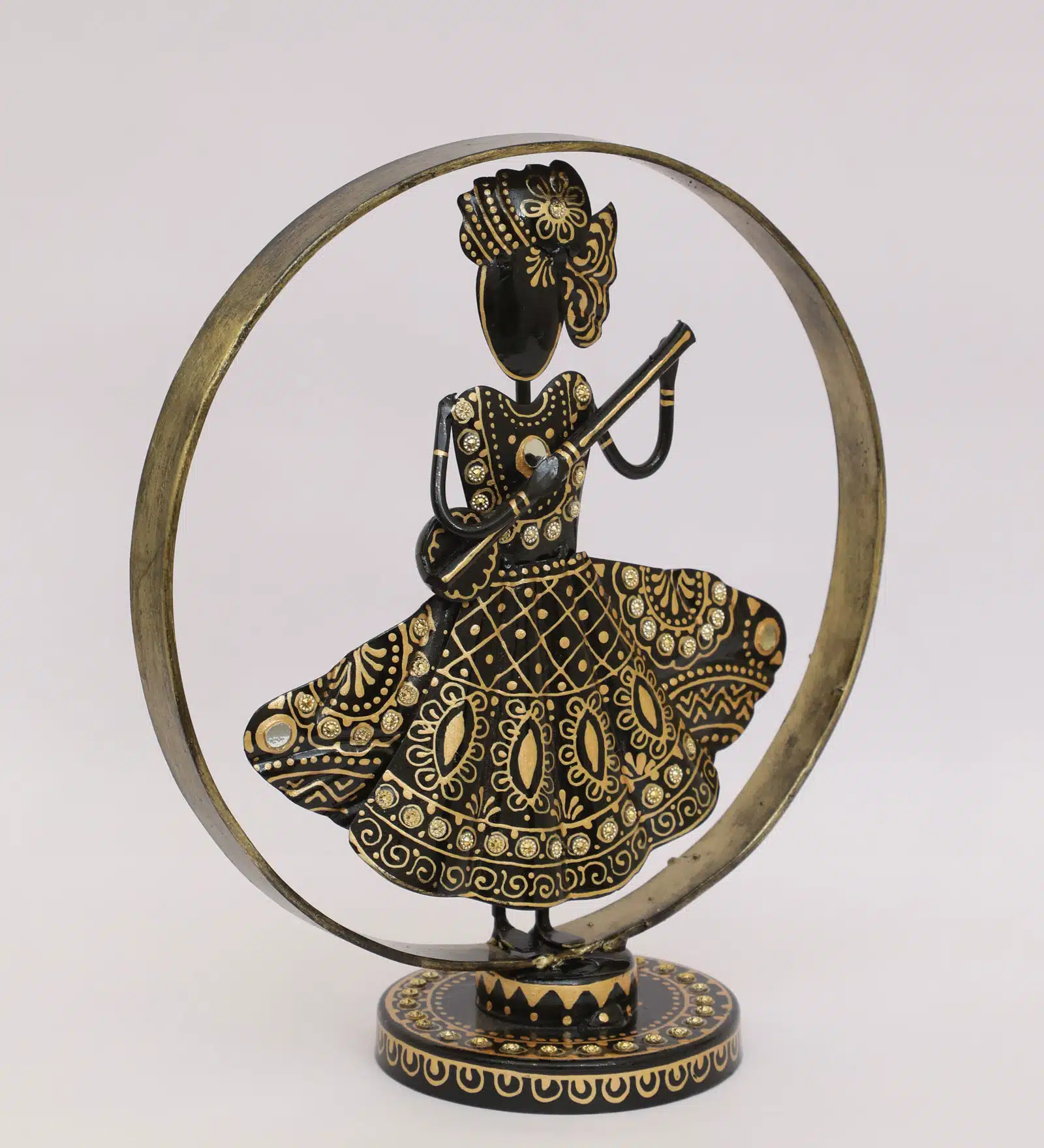 Traditional Sitar Player Showpiece | Anushree Table Decor Figurine - Image 3