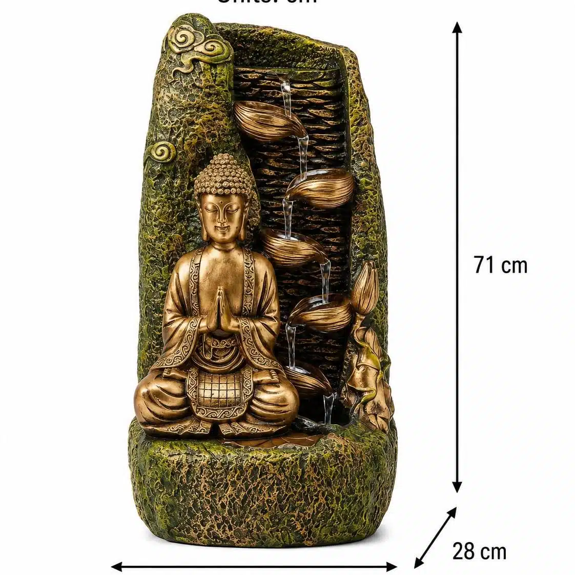 Buddha Indoor Water Fountain – Zen Tabletop Home Decor - Image 5