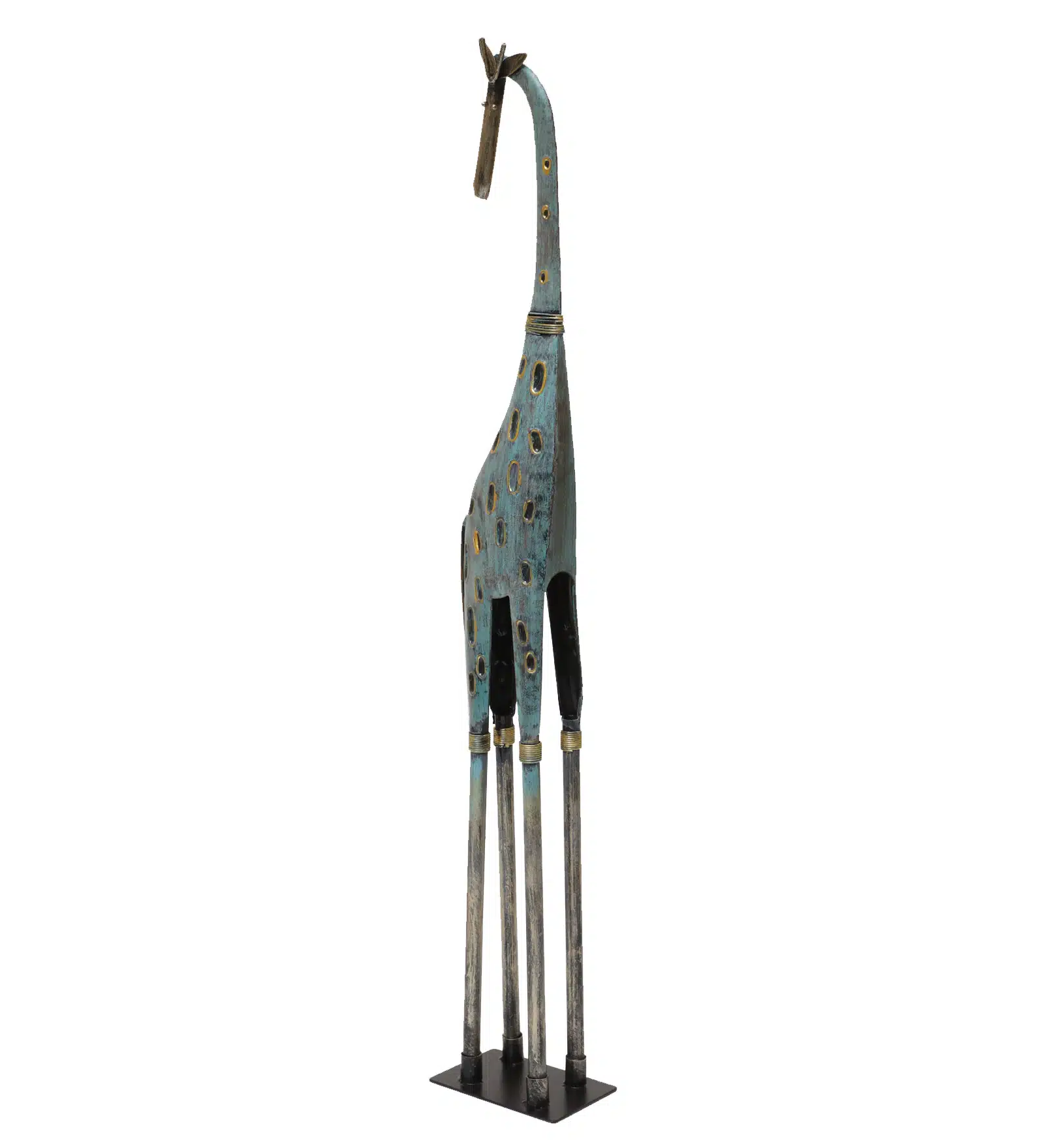 Metal Multicolor Eva Giraffe/2 Showpiece Table Decor - Image 2