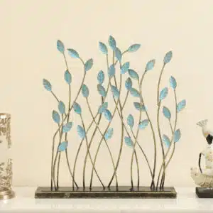 Vedas Exports Iron Leaves Table Decor Showpiece – Large Decorative Showpiece for Living Room, Console Table, Office & Hotel – Home Decor Gift Item (18 x 20 Inch)