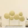 Metal & MDF Gold Paula Hammered Showpiece Table Decor