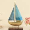 Boat Showpiece - Hope Metal MDF Multicolor Table Decor