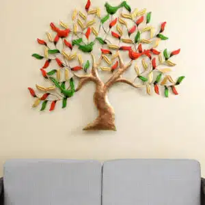 Bird Tree Wall Decor – Naya Multicolor Metal Wall Art