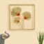 Ginkgo Leaf Wall Art with MDF Frame – Metal Decor 18x18 in