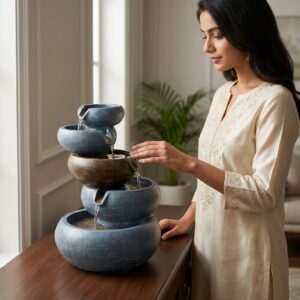 calming office desk fountain
