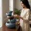 calming office desk fountain