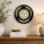 Decorative Wall Clock - Vedas Royal Vine Black and Gold Clock