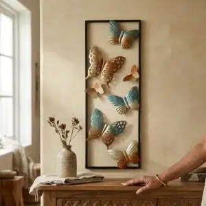 Butterfly Wall Decor – Flutter & Glow Metal Wall Art for Living Room